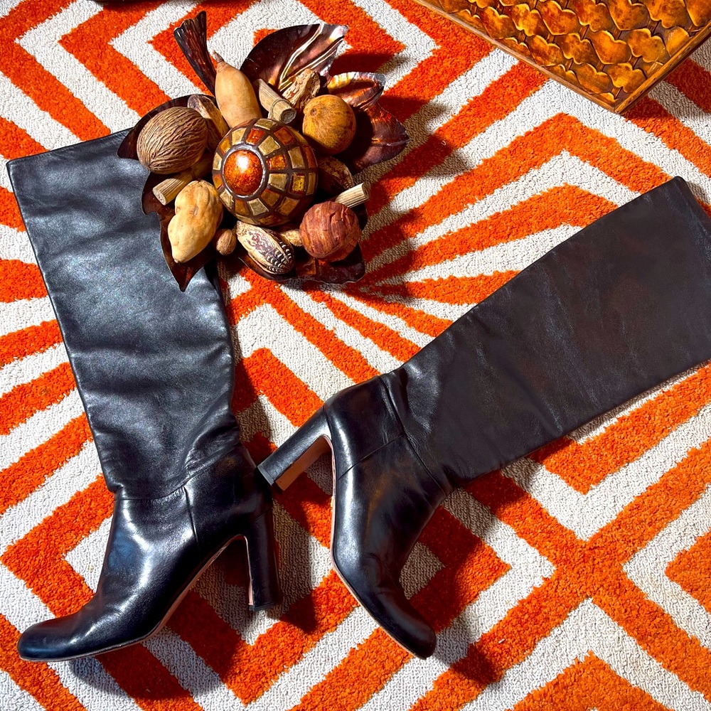 LEATHER PRADA BOOTS